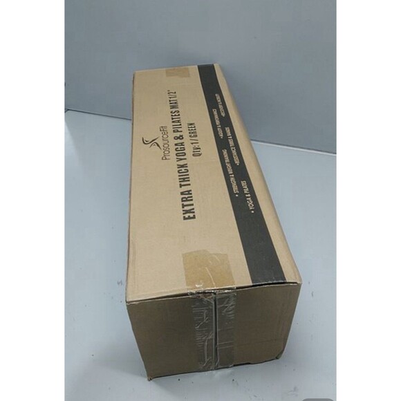 ProsourceFit Extra Thick Yoga and Pilates Mat 1/2”H x 71”L x 24”W Green Soft NEW - Picture 2 of 6